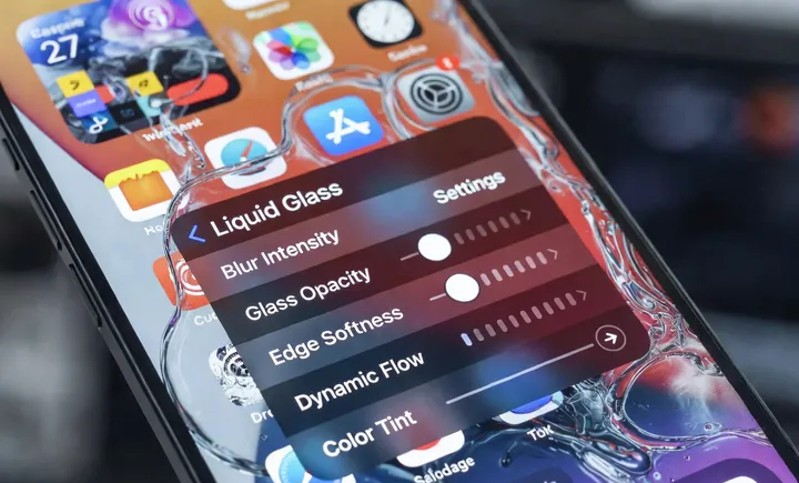 Настройка прозрачности Liquid Glass в iOS 27