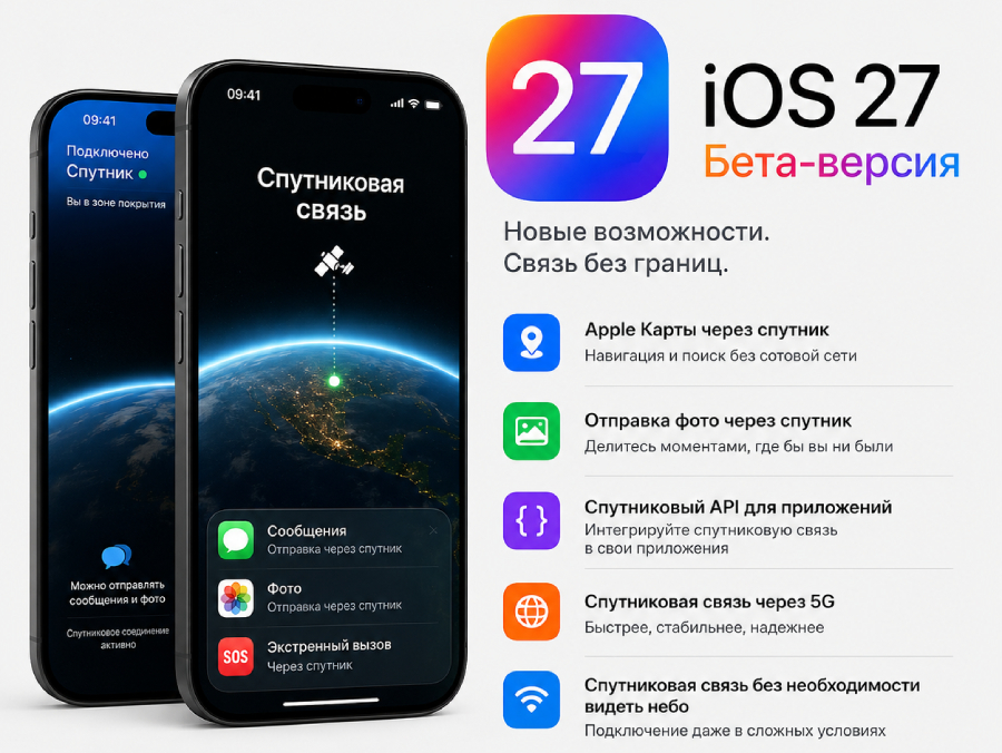 Сравнение бета-версий iOS 27