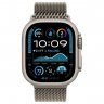 Apple Watch Ultra 2 GPS + Cellular, 49 мм, корпус из бежевого титана, ремешок Milanese бежевого цвета, M, MX5R3Q