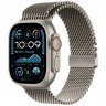 Apple Watch Ultra 2 GPS + Cellular, 49 мм, корпус из бежевого титана, ремешок Milanese бежевого цвета, L, MX5T3Q