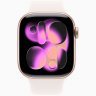 Apple Watch Series 11 GPS, 46 мм Rose Gold Aluminum Case with Light Blush Sport Band, M/L