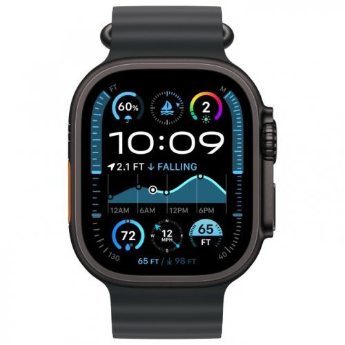 Apple Watch Ultra 2 GPS + Cellular, 49 мм, корпус из черного титана, ремешок Ocean черного цвета, MX4P3Q