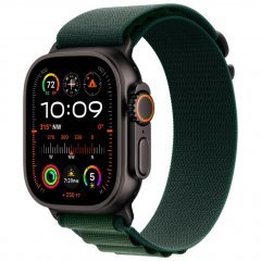 Apple Watch Ultra 2 GPS + Cellular, 49 мм, корпус из черного титана, ремешок Alpine зеленого цвета, размер S, MX4Q3Q