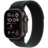 Apple Watch Ultra 2 GPS + Cellular, 49 мм, корпус черного из титана, ремешок Trail черного цвета, размер S/M, MX4U3