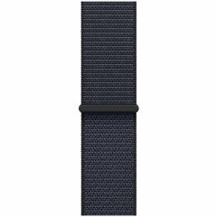 Apple Watch SE 2024, 44 мм, корпус из алюминия цвета полуночный черный, спортивный браслет темно-синего цвета, MXEP3Q