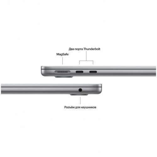 Apple MacBook Air 13" (M3, 8C CPU/8C GPU, 2024), 8 ГБ, 512 ГБ SSD, Gray, серый космос, MRXP3