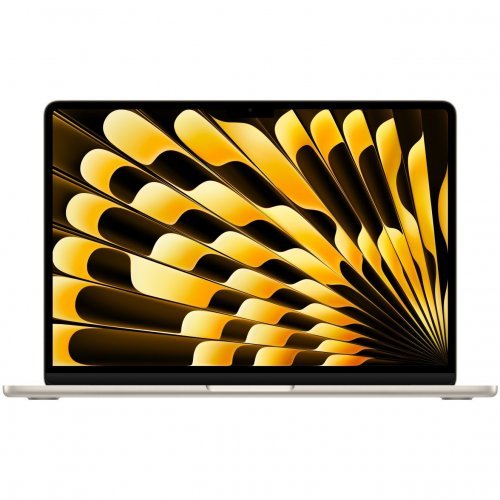 Apple MacBook Air 15" (M3, 8C CPU/10C GPU, 2024), 8 ГБ, 256 ГБ SSD, Starlight, Сияющая звезда, MRYR3