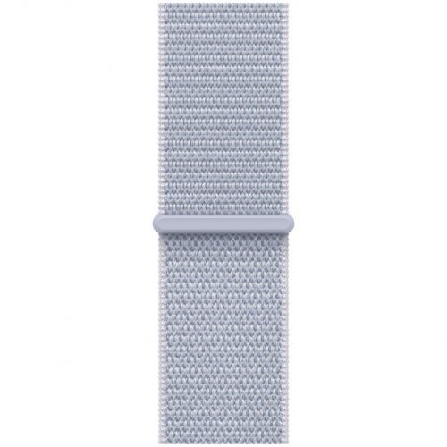 Apple Watch SE GPS + Cellular 2024, 40 мм, корпус из алюминия серебристого цвета, спортивный браслет дымчато-голубого цвета, MXGE3Q