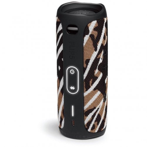 Беспроводная акустика JBL Flip 5, Black/White/Brown Camo
