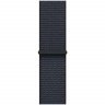 Apple Watch SE GPS + Cellular 2024, 44 мм, корпус из алюминия цвета полуночный черный, спортивный браслет темно-синего цвета, MXGN3Q