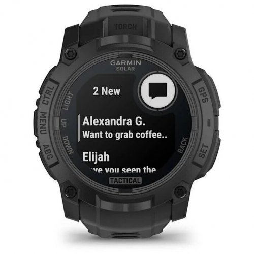 Спортивные часы Garmin Instinct 3 Solar Tactical Edition 50 мм, Black