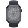 Apple Watch Series 8, 45 мм, корпус тёмная ночь, ремешок тёмная ночь, размер S/M, MNUJ3