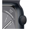 Apple Watch Series 8, 45 мм, корпус тёмная ночь, ремешок тёмная ночь, размер S/M, MNUJ3