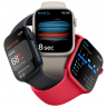 Apple Watch Series 8, 45 мм, корпус тёмная ночь, ремешок тёмная ночь, размер S/M, MNUJ3