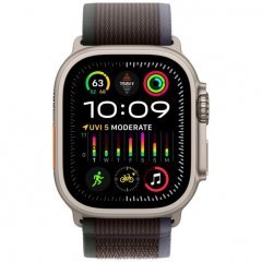 Apple Watch Ultra 2 GPS + Cellular, 49 мм, корпус из титана, ремешок Trail синего/черного цвета, размер M/L, MRFR3
