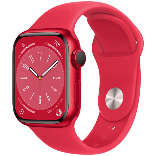 Apple Watch Series 8, 45 мм, корпус (PRODUCT) RED, ремешок (PRODUCT) RED, размер M/L, MNUU3