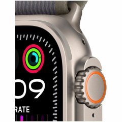 Apple Watch Ultra 2 GPS + Cellular, 49 мм, корпус из титана, ремешок Trail зеленого/серого цвета, размер M/L, MRFP3
