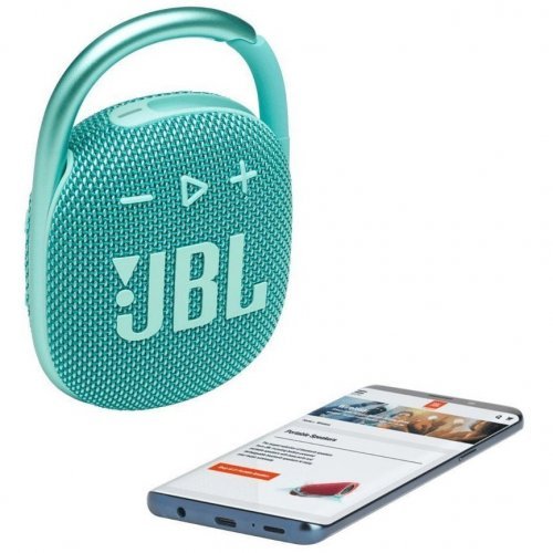 Портативная беспроводная колонка JBL Clip 4, Teal