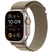 Apple Watch Ultra 2 GPS + Cellular, 49 мм, корпус из титана, ремешок Alpine оливкового цвета, размер S, MRFH3