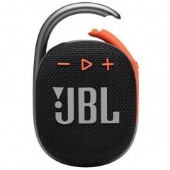 Портативная беспроводная колонка JBL Clip 4, Black/Orange