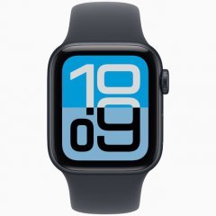 Apple Watch SE 3 GPS, 44 мм Midnight Aluminum Case with Midnight Sport Band, S/M