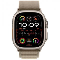 Apple Watch Ultra 2 GPS + Cellular, 49 мм, корпус из титана, ремешок Alpine оливкового цвета, размер L, MRF03
