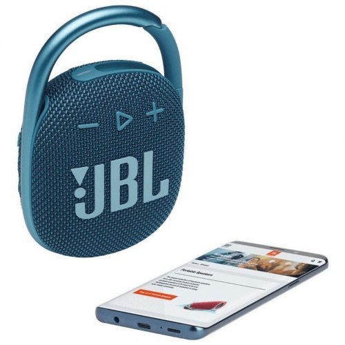 Портативная беспроводная колонка JBL Clip 4, Blue