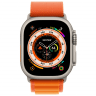 Apple Watch Ultra GPS + Cellular, 49 мм, корпус из титана, ремешок оранжевый, размер M, MQFL3