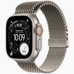 Apple Watch Ultra 3 GPS + Cellular, 49 мм Natural Titanium Case with Natural Titanium Milanese Loop, M