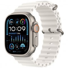 Apple Watch Ultra 2 GPS + Cellular, 49 мм, корпус из титана, ремешок Ocean белого цвета, MRF93