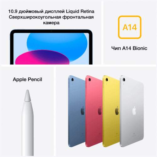 Apple iPad 10,9" (2022) Wi-Fi 256 ГБ, Pink, Розовый