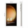 Смартфон Samsung Galaxy S23 Ultra, 256 ГБ, бежевый, Cream, SM-S918BZEC