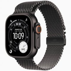 Apple Watch Ultra 3 GPS + Cellular, 49 мм Black Titanium Case with Black Titanium Milanese Loop, L