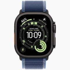 Apple Watch Ultra 3 GPS + Cellular, 49 мм Black Titanium Case with Blue/Bright Blue Trail Loop, S/M
