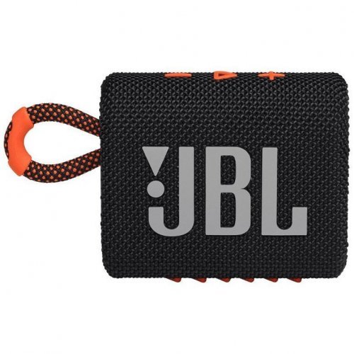 Беспроводная акустика JBL GO 3, Black/Orange