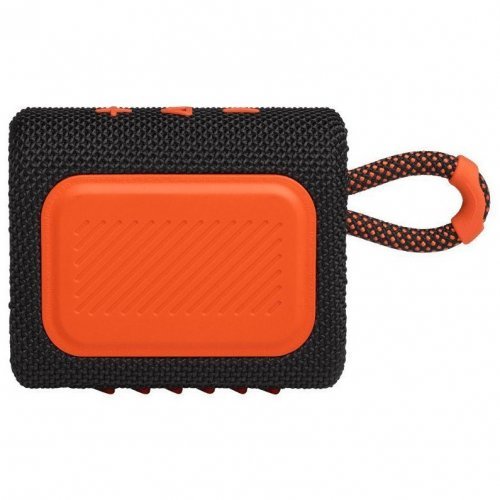 Беспроводная акустика JBL GO 3, Black/Orange