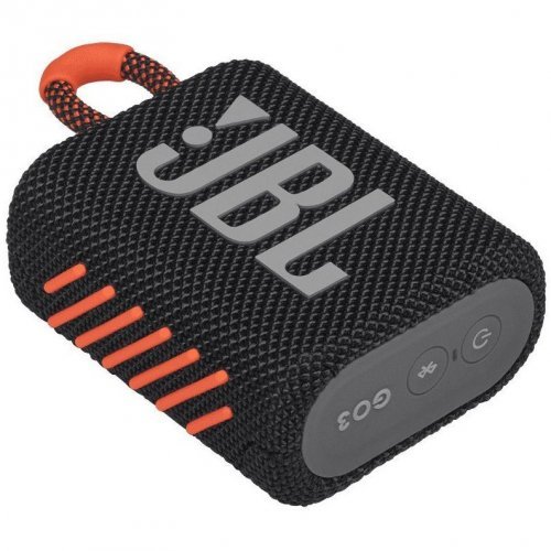 Беспроводная акустика JBL GO 3, Black/Orange