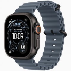 Apple Watch Ultra 3 GPS + Cellular, 49 мм Black Titanium Case with Anchor Blue Ocean Band