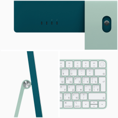 Apple iMac 24" Retina 4,5K, M3 (8C CPU, 10C GPU, 2023), 8 ГБ, 256 ГБ SSD, Green, Зелёный, MQRN3