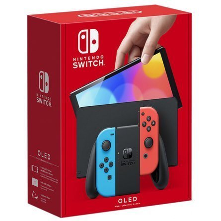 Портативная игровая консоль Nintendo Switch OLED-модель, синий-красный