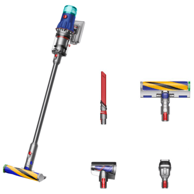 Беспроводной вертикальный пылесос Dyson V12 Detect Slim Fluffy SV46, Blue/Nickel