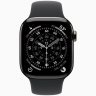 Apple Watch Series 11 GPS + Cellular, 42 мм Slate Titanium Case with Black Sport Band, M/L