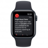 Apple Watch SE 2023, 44 мм, корпус из алюминия цвета тёмная ночь, спортивный ремешок цвета тёмная ночь M/L, MRE93