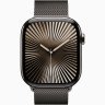 Apple Watch Series 10 GPS + Cellular, 46 мм Slate Titanium Case with Slate Milanese Loop, S/M, MC7R4Q