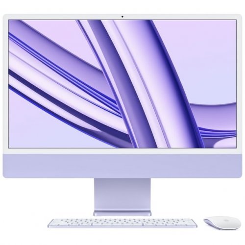 Apple iMac 24" Retina 4,5K (M4 8C CPU, 8C GPU, 2024), 16 ГБ, 256 ГБ SSD, фиолетовый, MWUH3