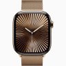 Apple Watch Series 10 GPS + Cellular, 46 мм Gold Titanium Case with Gold Milanese Loop, S/M, MC7T4Q