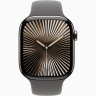 Apple Watch Series 10 GPS + Cellular, 46 мм Natural Titanium Case with Stone Grey Sport Band, M/L, MWYA3Q