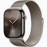 Apple Watch Series 10 GPS + Cellular, 46 мм Natural Titanium Case with Natural Milanese Loop, M/L, MWYC3Q