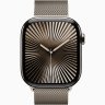 Apple Watch Series 10 GPS + Cellular, 46 мм Natural Titanium Case with Natural Milanese Loop, M/L, MWYC3Q