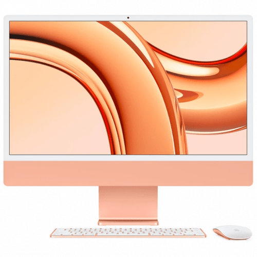 Apple iMac 24" Retina 4,5K (M4 10C CPU, 10C GPU, 2024), 16 ГБ, 256 ГБ SSD, оранжевый, MWV83